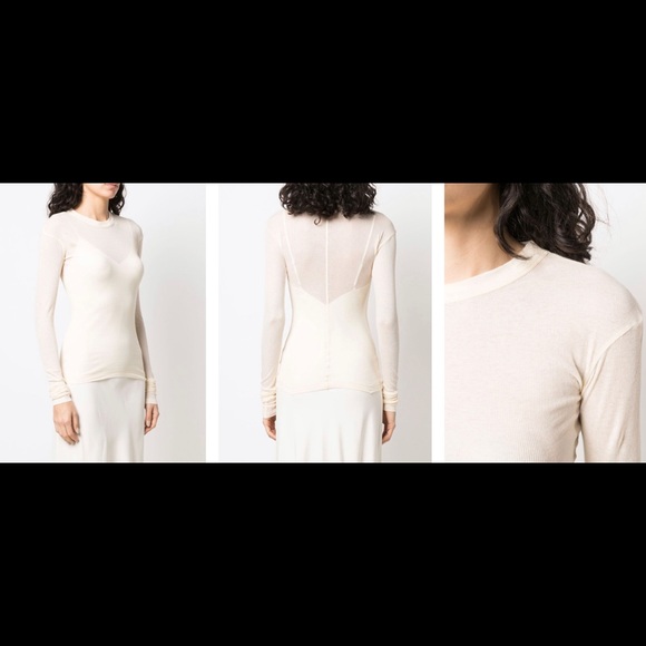 Bite Studio Long sleeve semi-sheer top - Picture 3 of 12